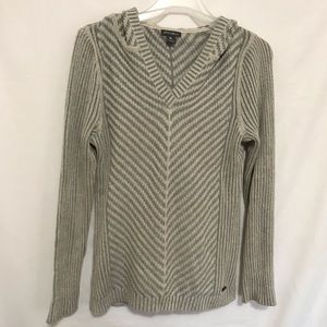 EDDIE BAUER grey beige sweater hoodie